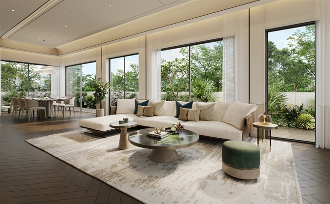 Không gian sinh hoạt chung – nơi gia đình quây quần trong những khoảnh khắc thường ngày.