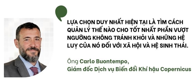 Nóng kỷ lục, ngưỡng 1,5°C ngày càng mong manh