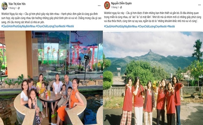 Những bài dự thi gửi về cho Ban tổ chức cuộc thi ảnh “Wishlist Ngay Lúc Này - Cầu Gì Hơn Phút Giây Này Bên Nhau”.