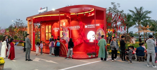 Toàn cảnh khu trưng bày của Keppel tại Home Hanoi Xuan 2026.