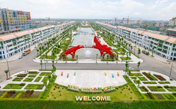 Đô thị Sun Urban City ghi nhận tiến độ triển khai ấn tượng (Ảnh: Ánh Dương)