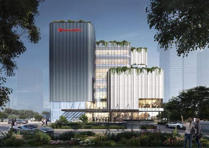 Westlake Square Hanoi sở hữu vị trí đắc địa tại khu vực Tây Hồ Tây - tâm điểm mới nhiều tiềm năng của thị trường bán lẻ Hà Nội. Ảnh: Toshin Development.