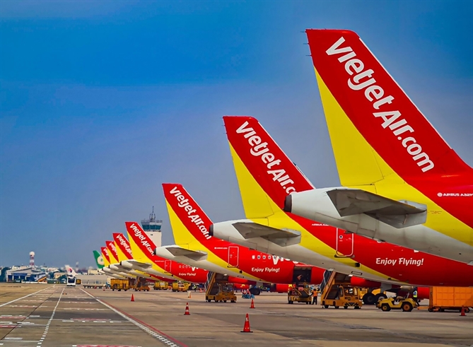 Trong quý I/2026, Vietjet vận chuyển 7,2 triệu lượt khách (tăng 5,1% so với cùng kỳ). Ảnh: Tài Nguyễn.