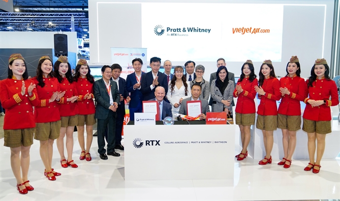 Vietjet đặt hàng Pratt & Whitney trang bị động cơ GTF cho 44 tàu bay Airbus A320neo. Ảnh: Tài Nguyễn.