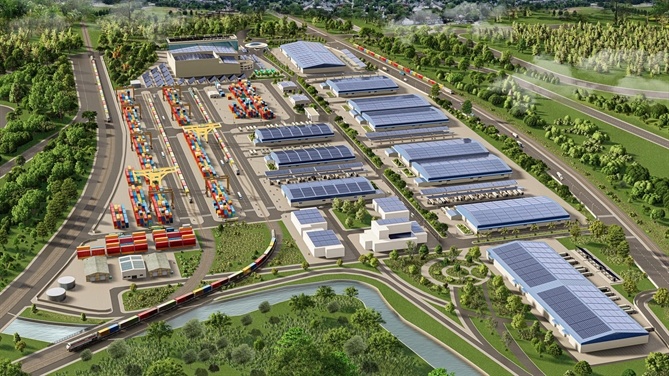 Phối cảnh tổng thể dự án Vietnam SuperPortTM