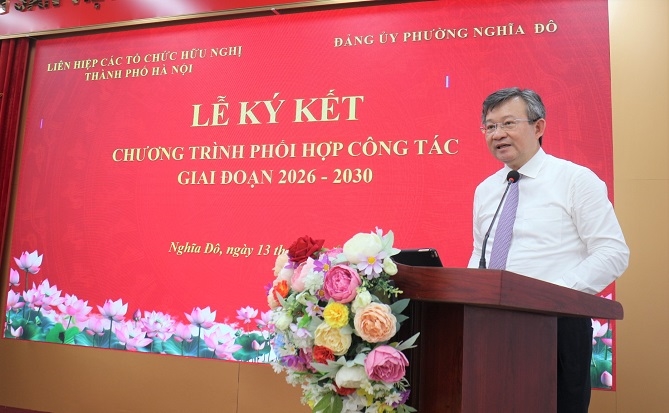 Ông Nguyễn Ngọc Kỳ - Chủ tịch Liên hiệp các tổ chức hữu nghị thành phố Hà Nội