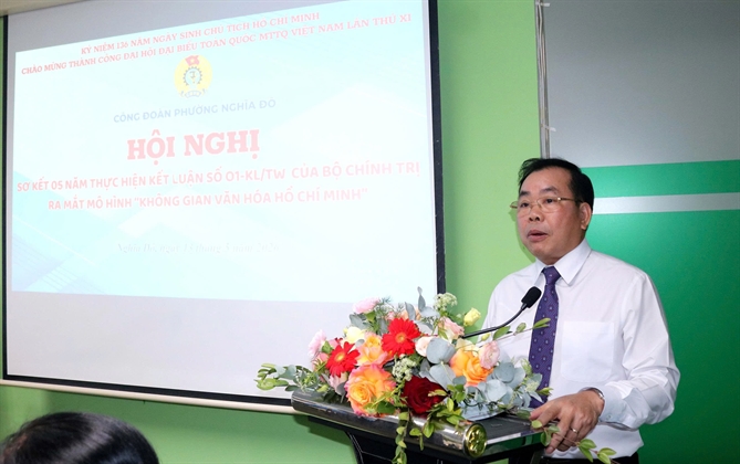 Ông Nguyễn Quang Huân, Bí thư Đảng bộ, Chủ tịch HĐQT Halcom Việt Nam phát biểu tại Hội nghị