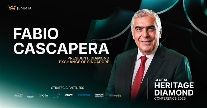 Global Heritage Diamond Conference 2026: Bước ngoặt đưa Việt Nam lên bản đồ kim cương toàn cầu Diễn giả: Ông Fabio Cascapera - Chủ tịch Sàn giao dịch Kim cương Singapore (Diamond Exchange of Singapore).