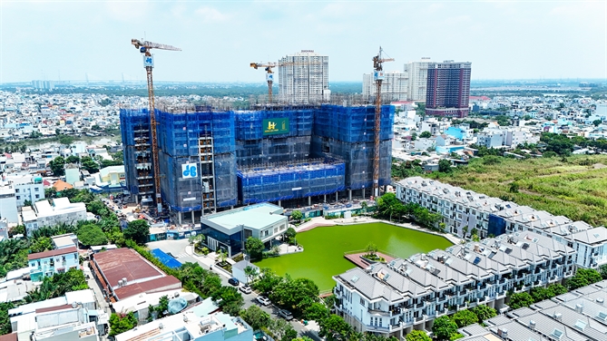 The Peak Garden sở hữu lợi thế từ pháp lý rõ ràng và tiến độ xây dựng hiện hữu
