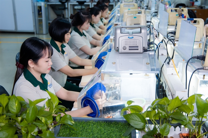 PNJ lần thứ ba được vinh danh ở cả ba trụ cột ESG tại CSA Ở khía cạnh môi trường, PNJ được vinh danh tại hạng mục Giảm thiểu dấu chân carbon. Ảnh: Tấn Kiệt.