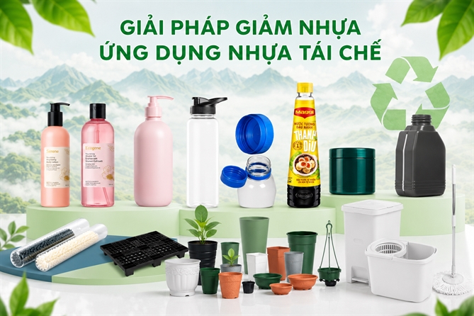Các giải pháp giảm nhựa, cải tiến bao bì sản phẩm và ứng dụng nhựa tái chế của Duy Tân