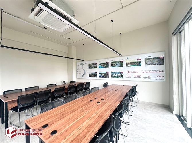 Sàn Giao dịch Bất động sản Nam Long khai trương văn phòng kinh doanh mới tại Thủ Thiêm Không gian tư vấn tại Văn phòng kinh doanh Thủ Thiêm.