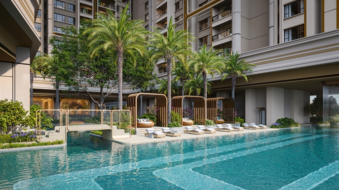 Le Parc Place với mô hình “sky resort”. Ảnh: ParkCity Hanoi