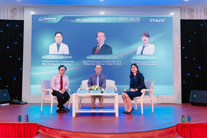 Tăng trưởng quý II hồi phục, Imexpharm bám sát các mục tiêu kinh doanh cả năm Imexpharm tổ chức hội thảo hỗ trợ kiểm soát bệnh lý cơ xương khớp. Ảnh_ Imexpharm.jpg