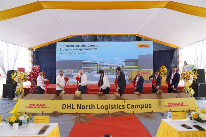 DHL Supply Chain động thổ DHL North Logistics Campus, tăng cường kết nối chuỗi cung ứng tại miền Bắc Nghi thức động thổ DHL North Logistics Campus.