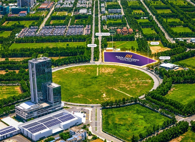 Vòng xoay A1, trung tâm thành phố mới Bình Dương- điểm đầu của tuyến metro kết nối giữa Bình Dương - TP HCM (nguồn: CĐT)