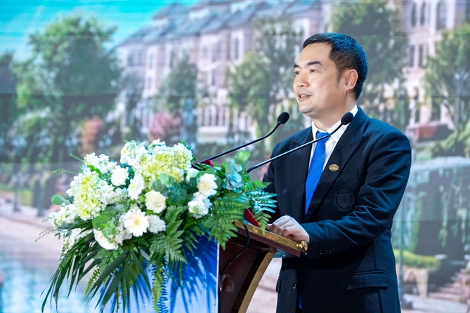 Ông Đỗ Văn Trường - PCT HĐQT Sunshine Group phát biểu tại sự kiện