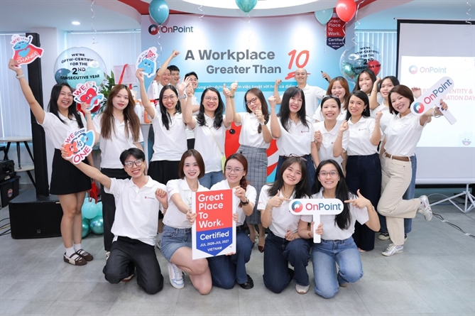 OnPoint tái định vị thành đối tác tăng trưởng thương mại điện tử OnPoint hai năm liên tiếp đạt chứng nhận Great Place To Work®