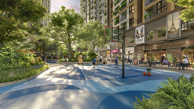 Bcons Central Park tích hợp đa dạng tiện ích, không gian xanh và khu thương mại, dịch vụ trong một khuôn viên, giúp cư dân thuận tiện hơn trong sinh hoạt hàng ngày.