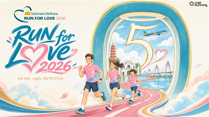Run For Love 2026 dự kiến quy tụ khoảng 1.800 vận động viên tại Không gian Văn hóa Sáng tạo Tây Hồ