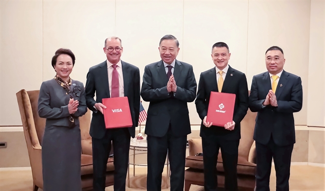 Tập đoàn Sun Group và Visa trao Thỏa thuận hợp tác dưới sự chứng kiến của Tổng Bí thư, Chủ tịch nước Tô Lâm