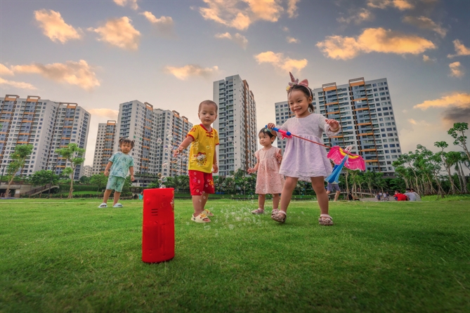Mizuki Park nuôi dưỡng ký ức tuổi thơ cho con trẻ.