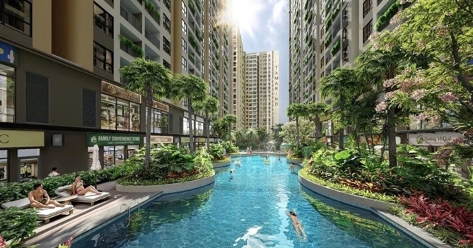 Bcons Central Park phát triển mô hình “Tất cả trong 1” với hơn 60 tiện ích nội khu, đáp ứng nhu cầu sống, vui chơi và sinh hoạt của cư dân.