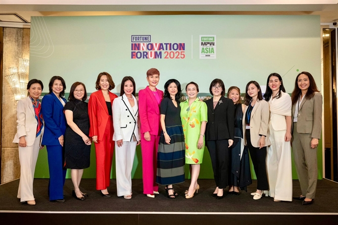 Ms. Dang Huynh Uc My was  recognized in the Most Powerful  Women Asia list at the Fortune  Innovation Forum 2025, connecting  with more than 300 global business  leaders and policymakers.