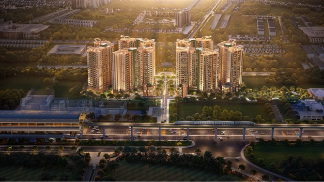Norton Park sở hữu vị trí sát cạnh Aeon Mall, kề cận Metro 
